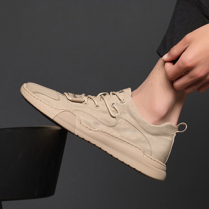 Ice silk cloth men's shoes same style 2021 summer new breathable trendy shoes casual shoes trend