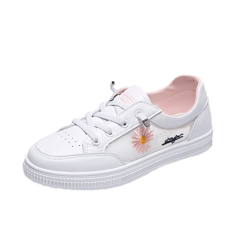 Daisy mesh small white shoes women's 2021 summer new breathable student running shoes flat shoes