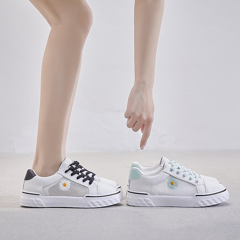 Daisy mesh white shoes women 2021 summer new breathable student sneakers net shoes women